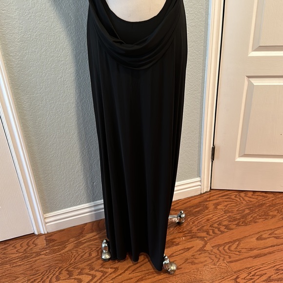 JIKI Monte Carlo Creations Made in France Black Gown w/Swarovski Crystals Sz 42 - Picture 10 of 14